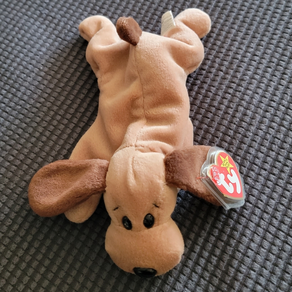 TY Beanie Babies Bones The Dog Plush Toy Stuffed Animal